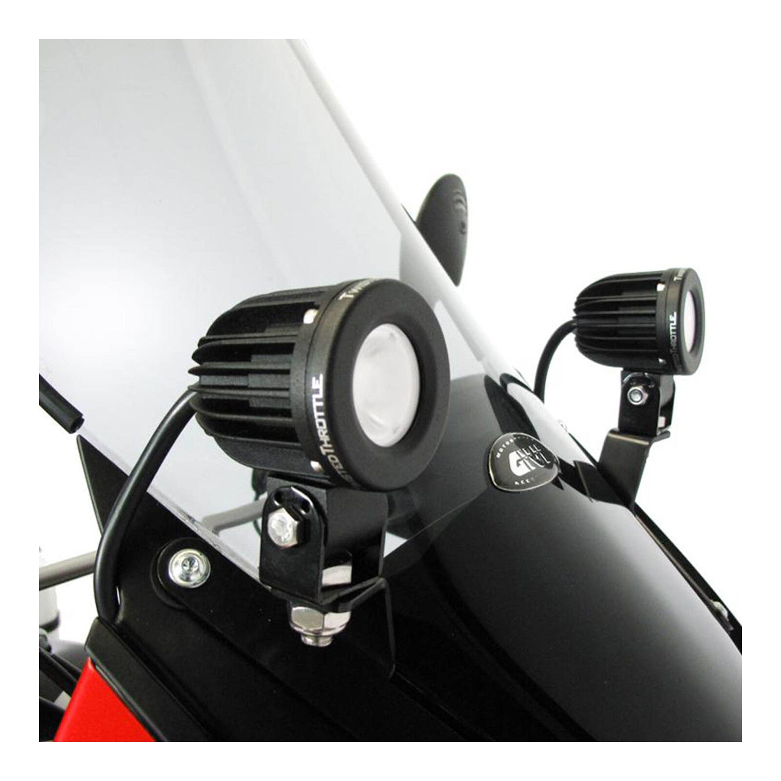 Denali Dashboard-Mount Light Brackets For Kawasaki KLR650 DETWTLAH08003100#