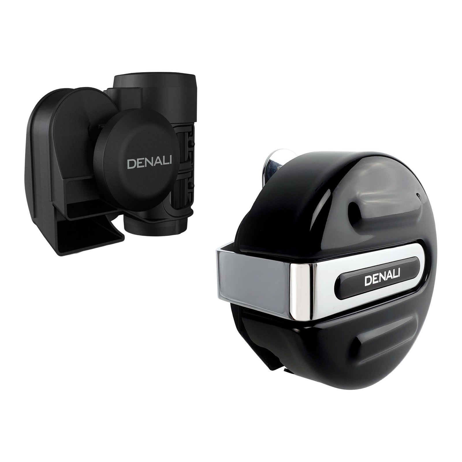 Denali SoundBomb V- Twin Air Horn - Gloss Black For Harley Davidson DNLSBVT100C#