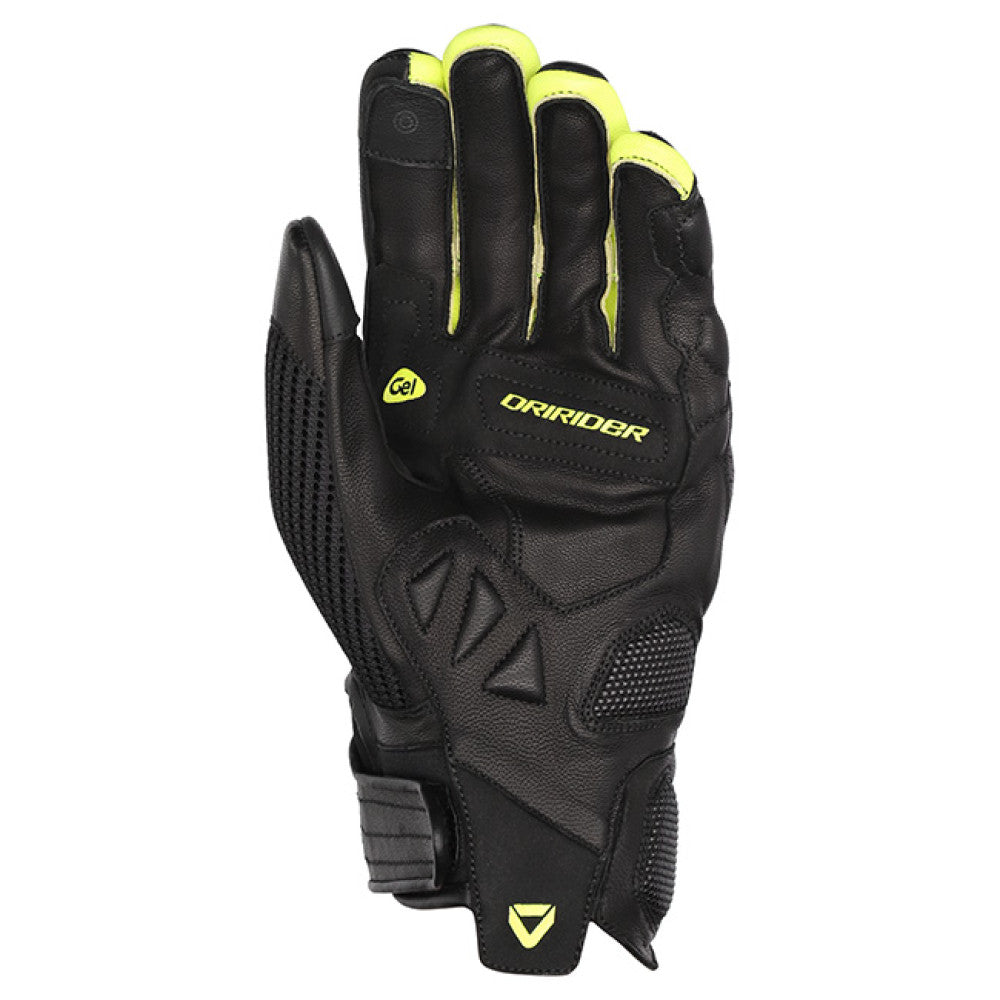 Dririder Sprint 2 Summer Touring Ladies Gloves-Black/Hi-Vis-XL #4007930