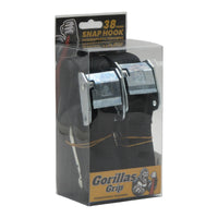 Gorillas Grip Tie Down 38mm S-Hook - Black / Black Loop GGTD4BB#