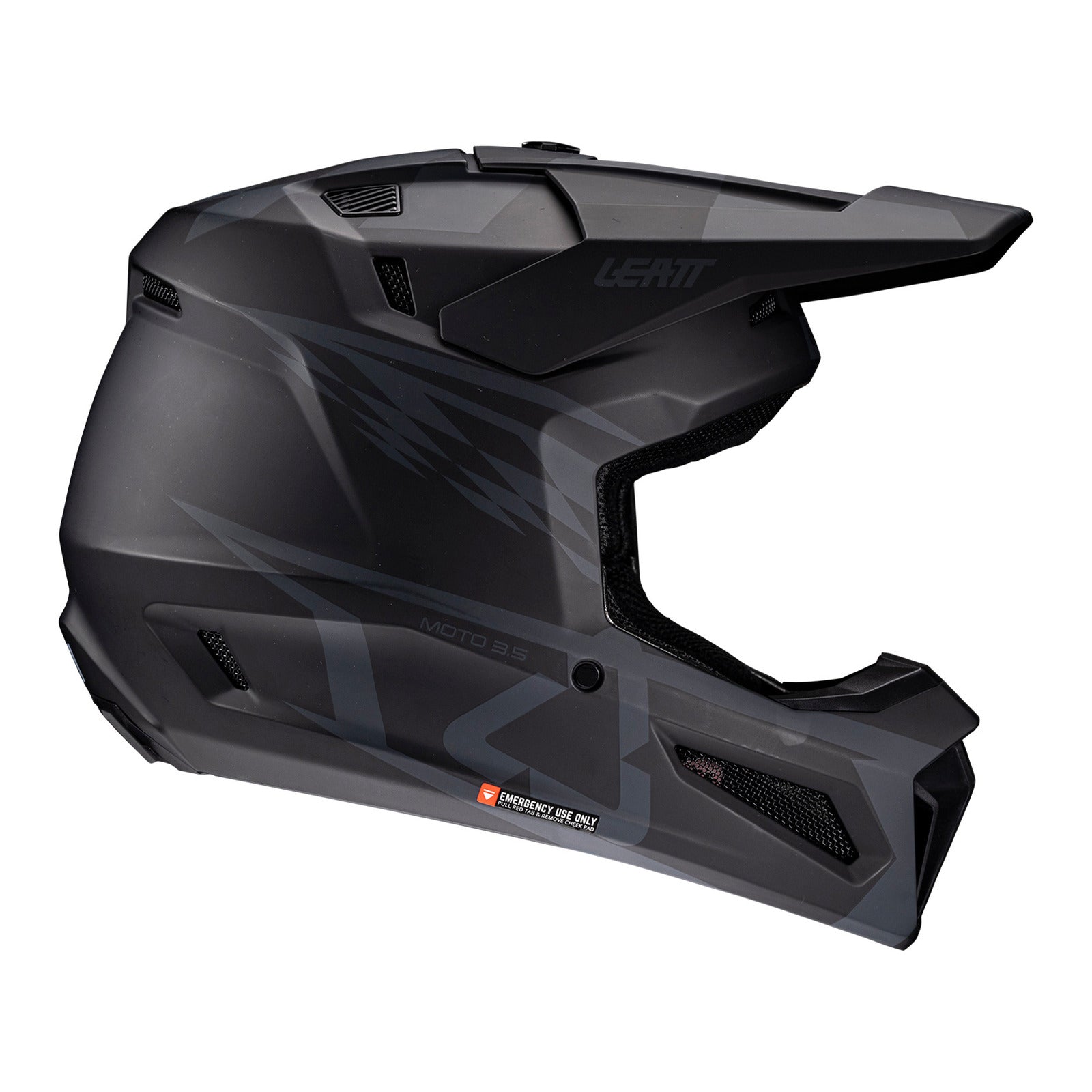 Leatt 2025 3.5 Helmet Kit - Stealth (XS/53-54cm) LE1025100500#