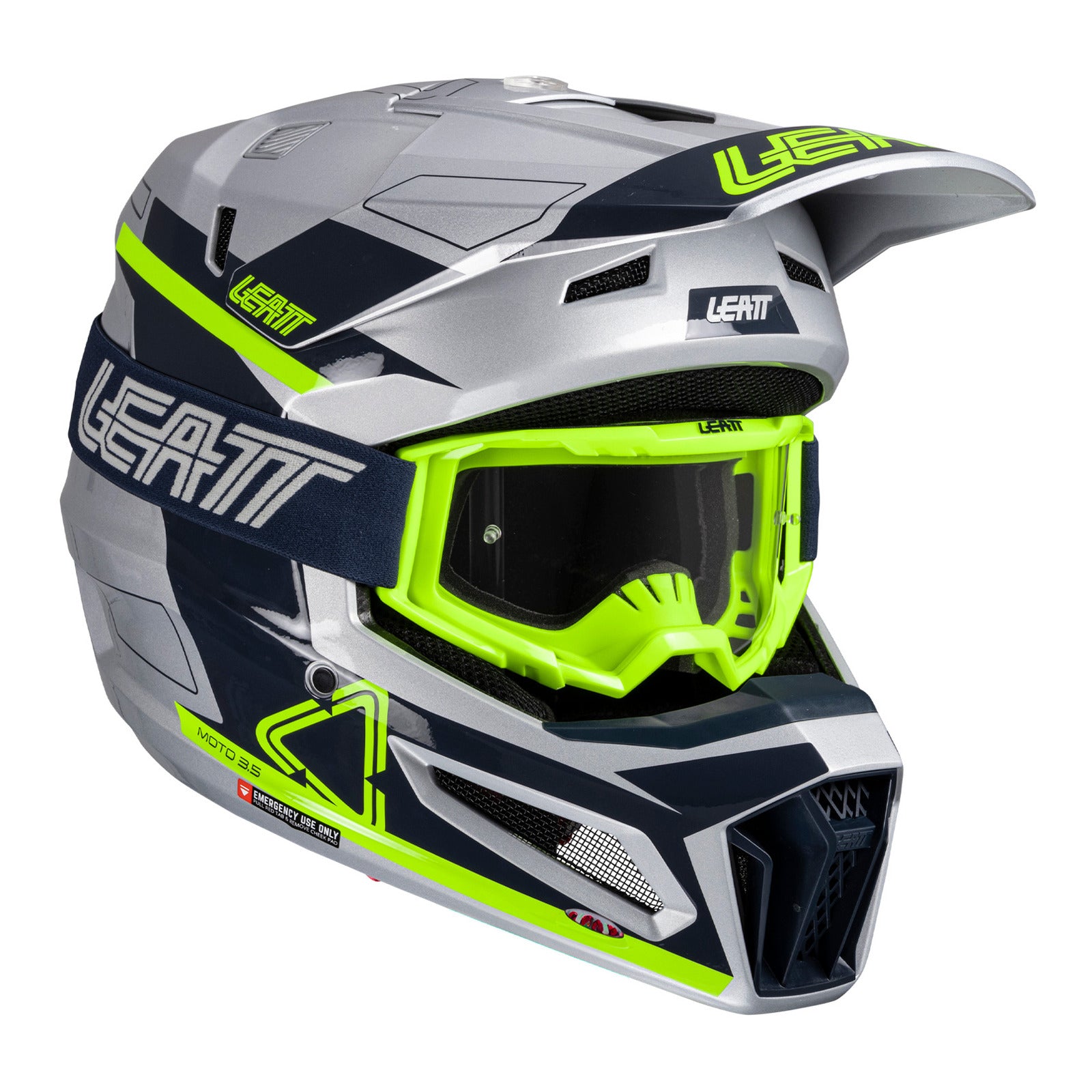 Leatt 2025 3.5 Helmet Kit - Steel (2XL/63-64cm) LE1025100525#