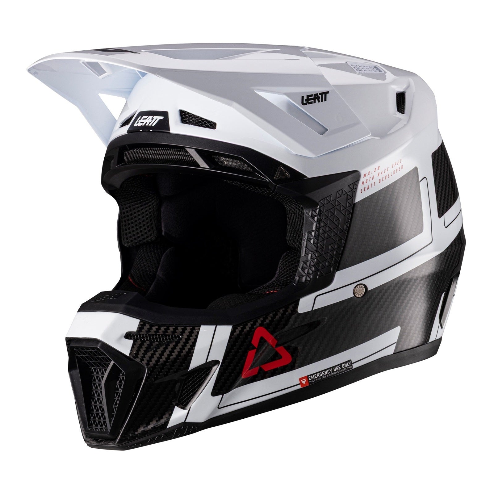 Leatt 9.5 Helmet Kit - Carbon / White (XS) LE1026000100#