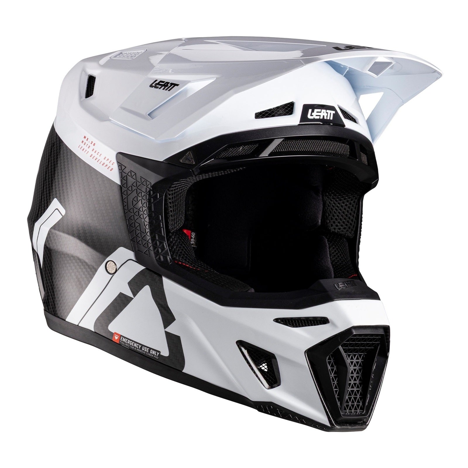 Leatt 9.5 Helmet Kit - Carbon / White (L) LE1026000103#