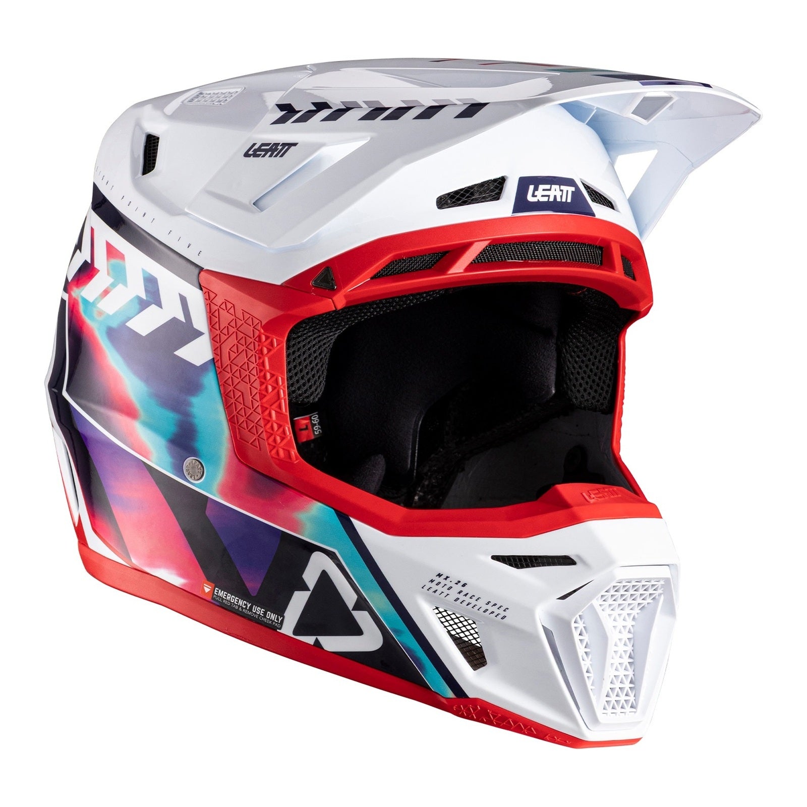 Leatt 8.5 Helmet Kit - Royal Blue / Red (XL) LE1026000304#