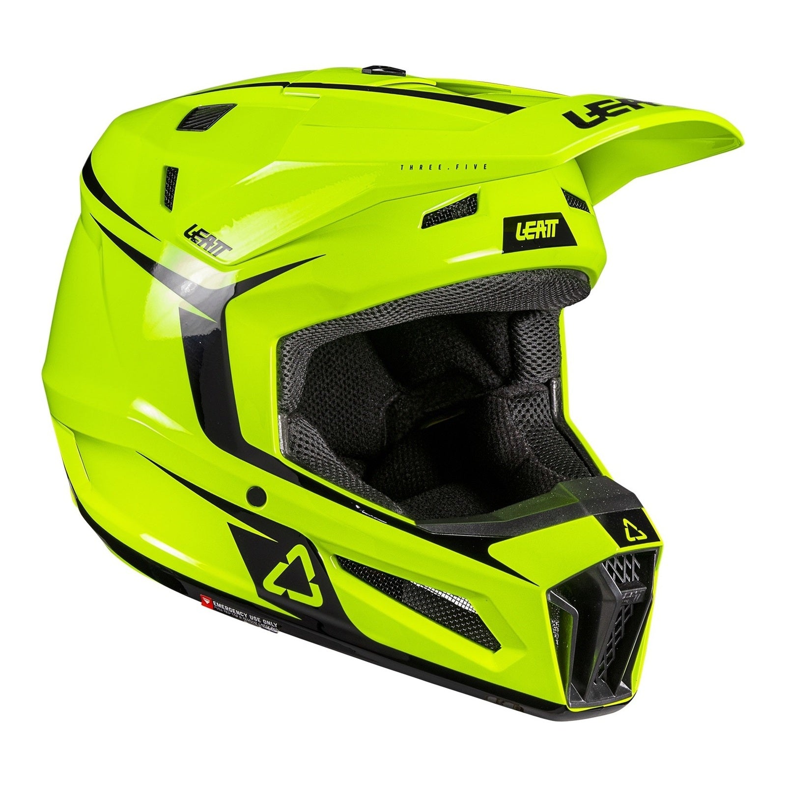 Leatt 3.5 Junior Helmet Kit - Neon Yellow (M/51-52cm) V26 LE1026001052#