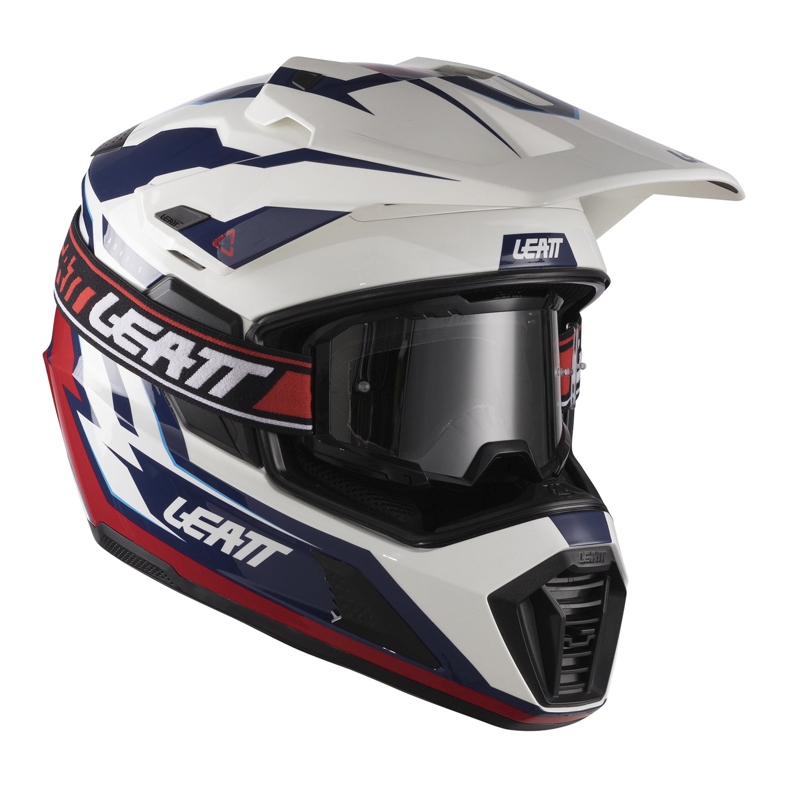 Leatt 7.5 ADV Helmet Kit - Royal Blue / Red (L 59-60CM) LE1026001703#
