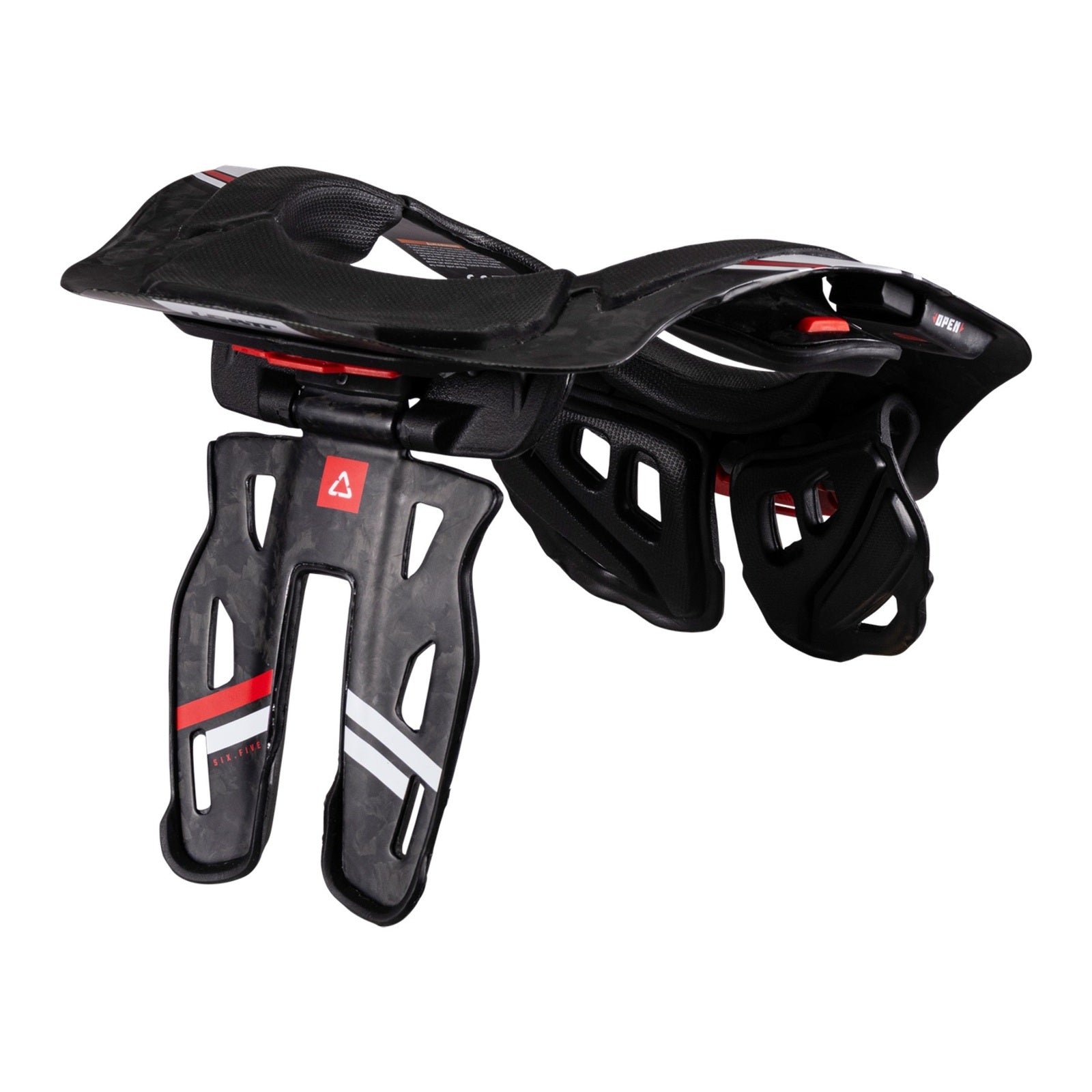 Leatt 6.5 Neck Brace Carbon - Black / White (L/XL) LE1026010011#
