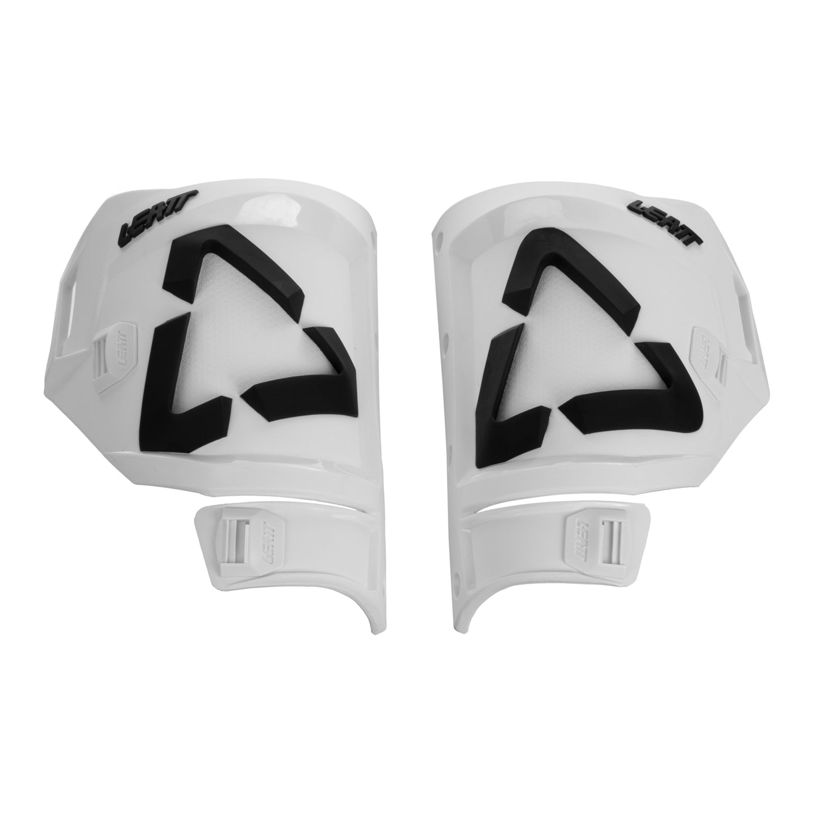 Leatt 5.5 Boot Shin Plate Kit - White / Black  Pair (US10/11) LE3021210521#
