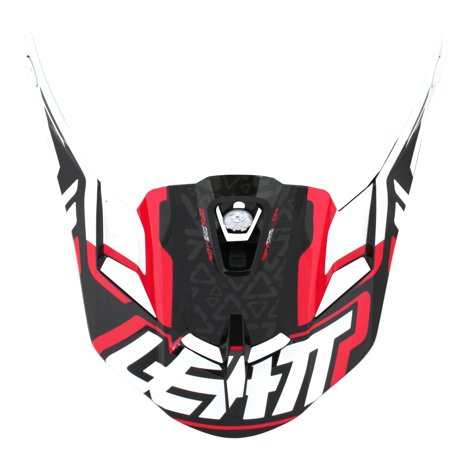 Leatt 5.5 GPX VO4 Helmet Peak - Red / Black / White (M-2XL) LE4015200125#