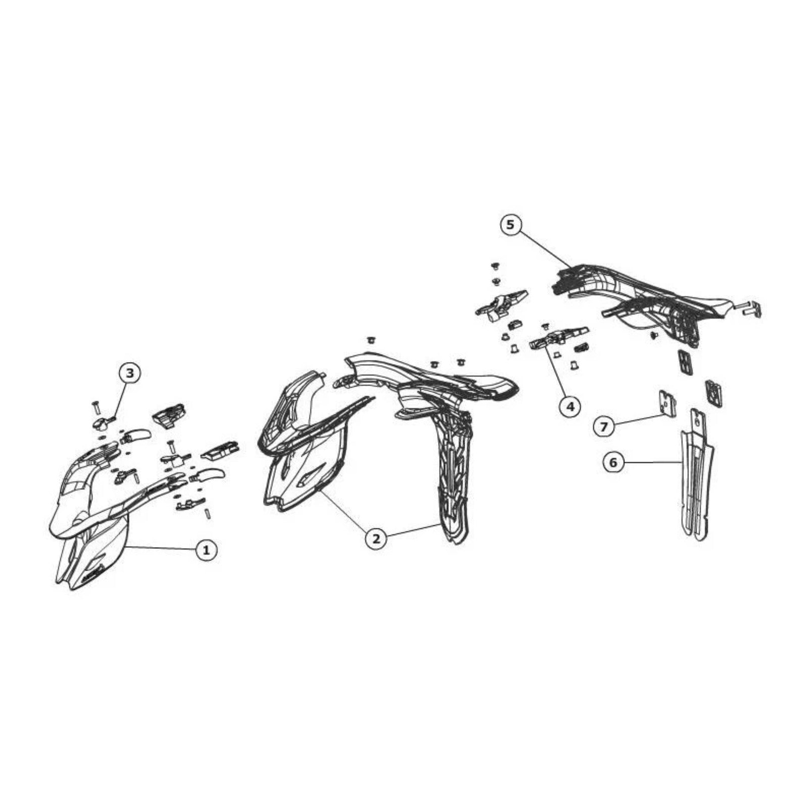 Leatt Hinge Pack DBX/GPX Pro Lite Plastic - Red LE4300032011#