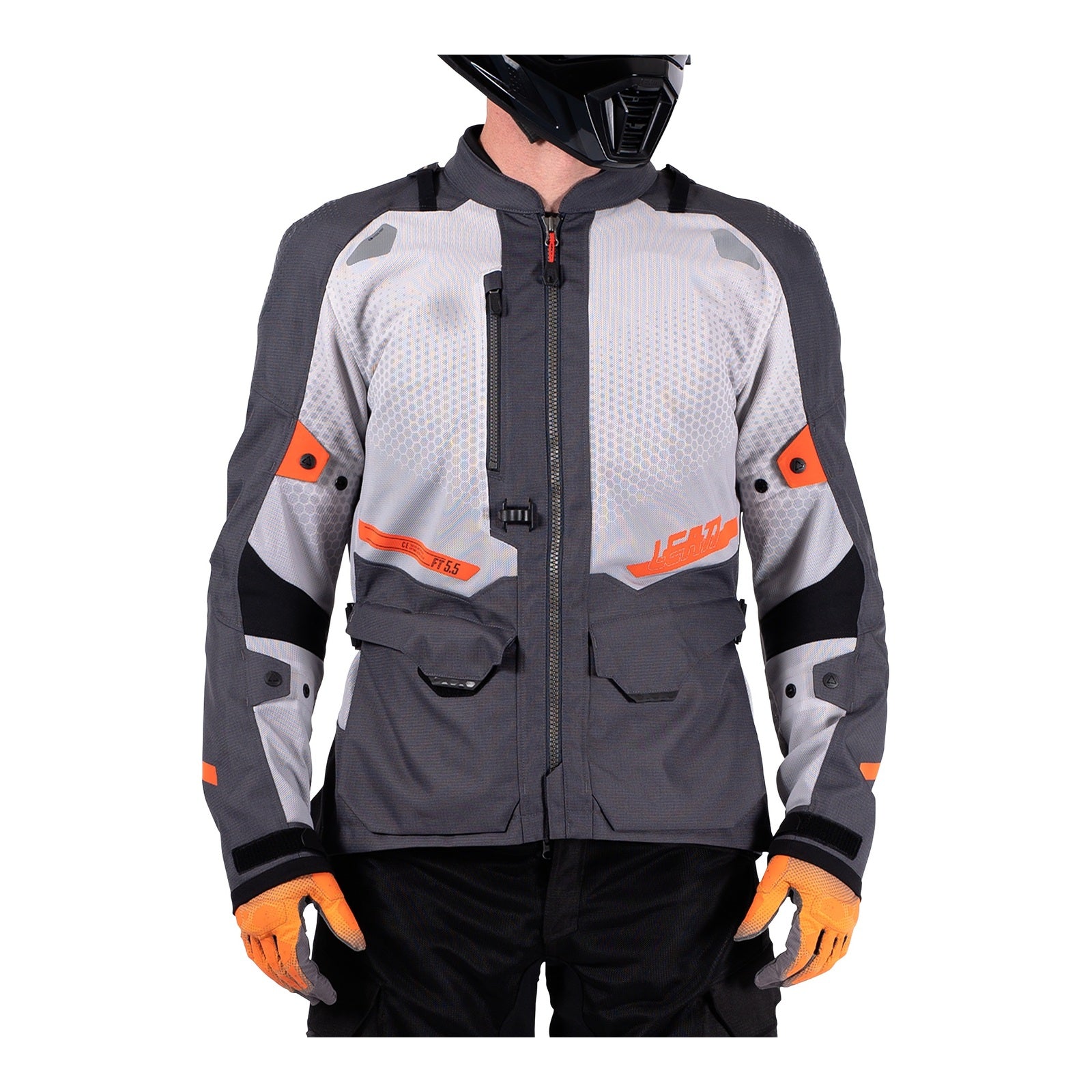 Leatt 5.5 ADV FlowTour Jacket - Iron (L/US42/EU52) LE5025101372#