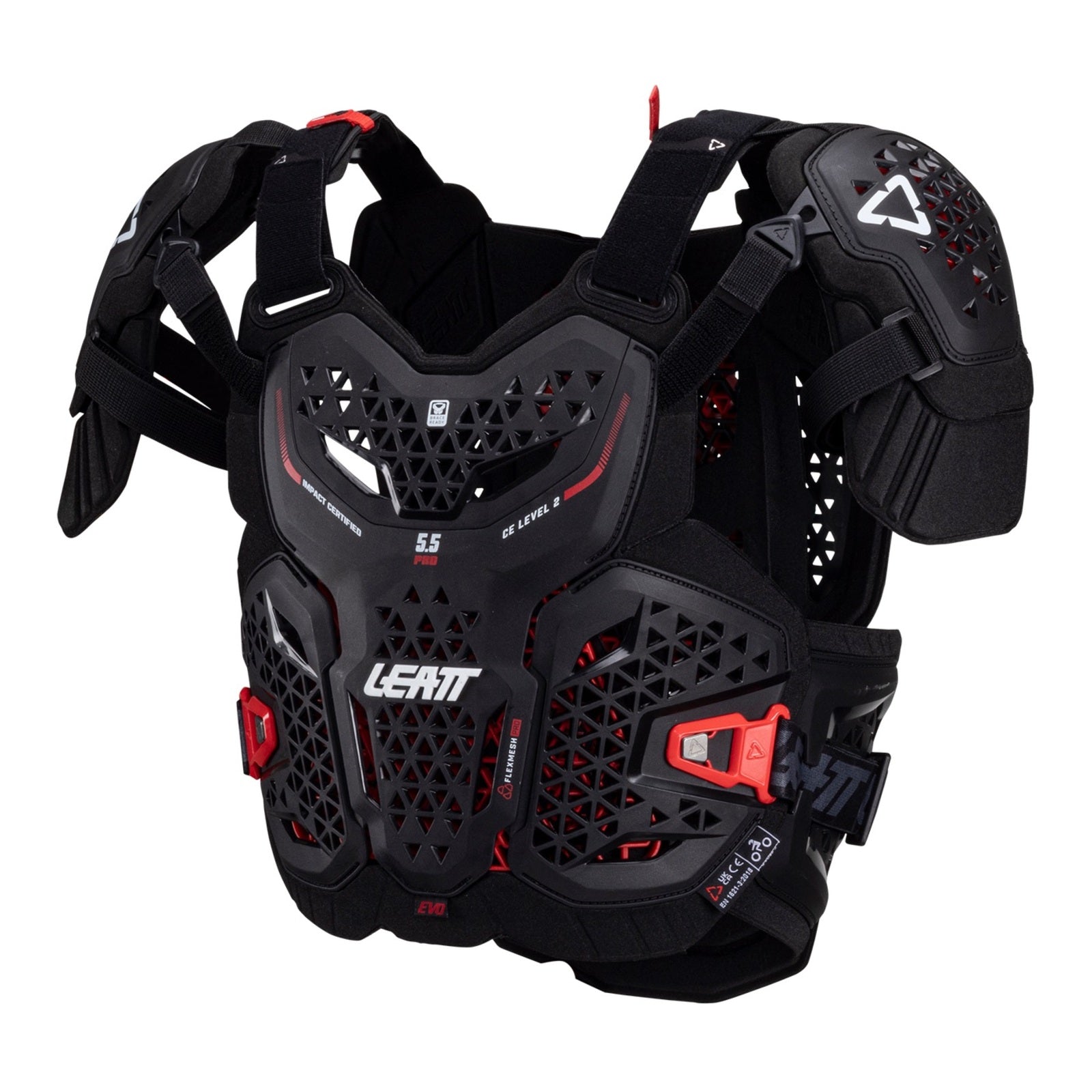 Leatt 5.5 Chest Protector Pro Evo - Black (S/M 160-172cm) LE5025202340#