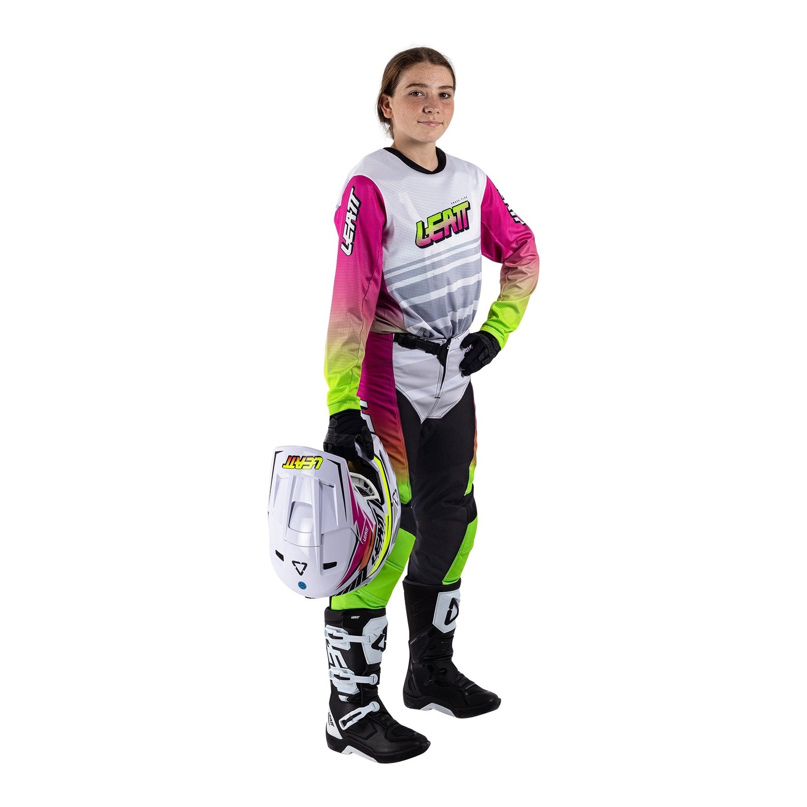 Leatt 3.5 Ride Kit Junior - Retro Pink (XL/EU150/160CM) LE5026001105#