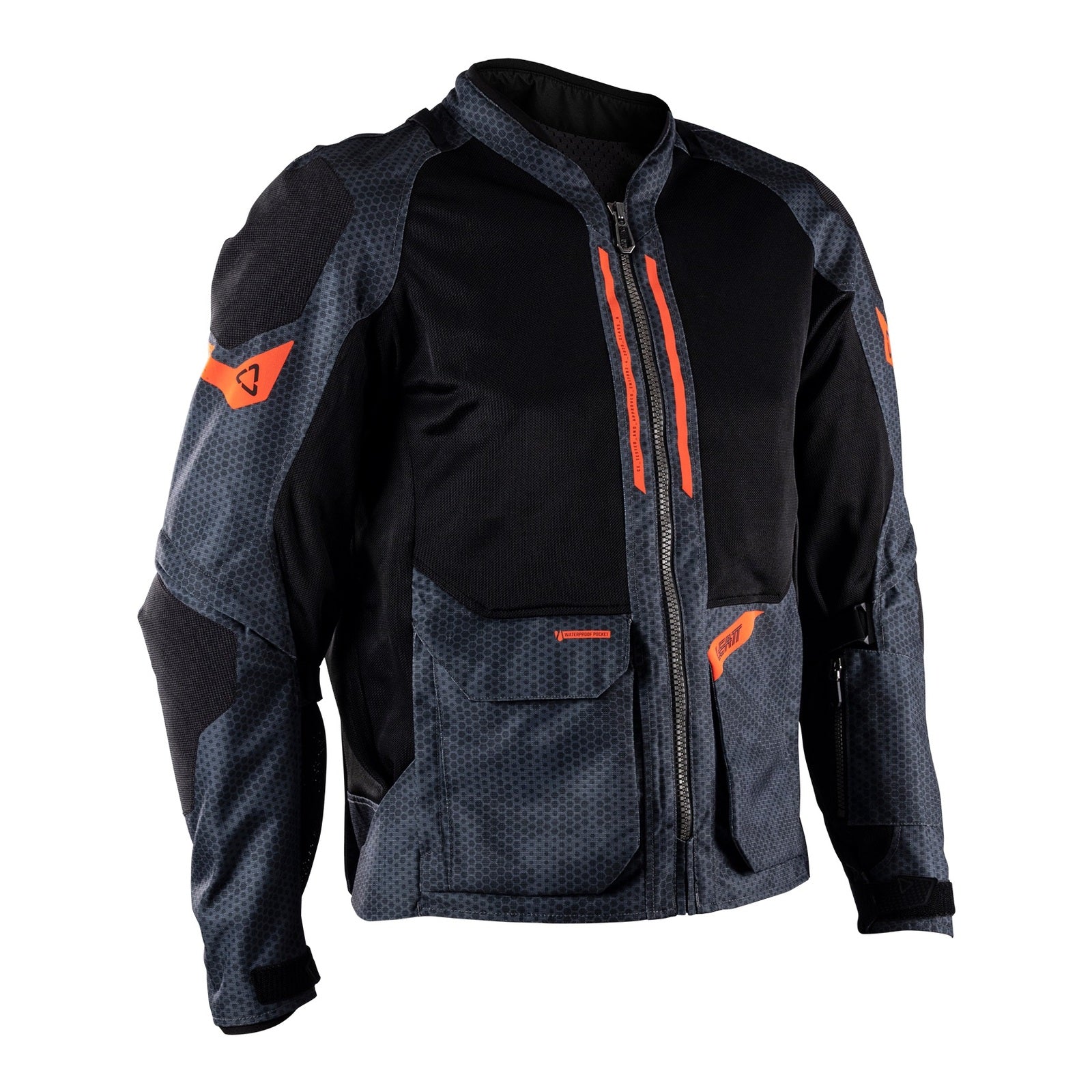 Leatt 4.5 ADV FlowTour Jacket (Short) - Iron / Grey (S/US38/EU48) LE5026002450#