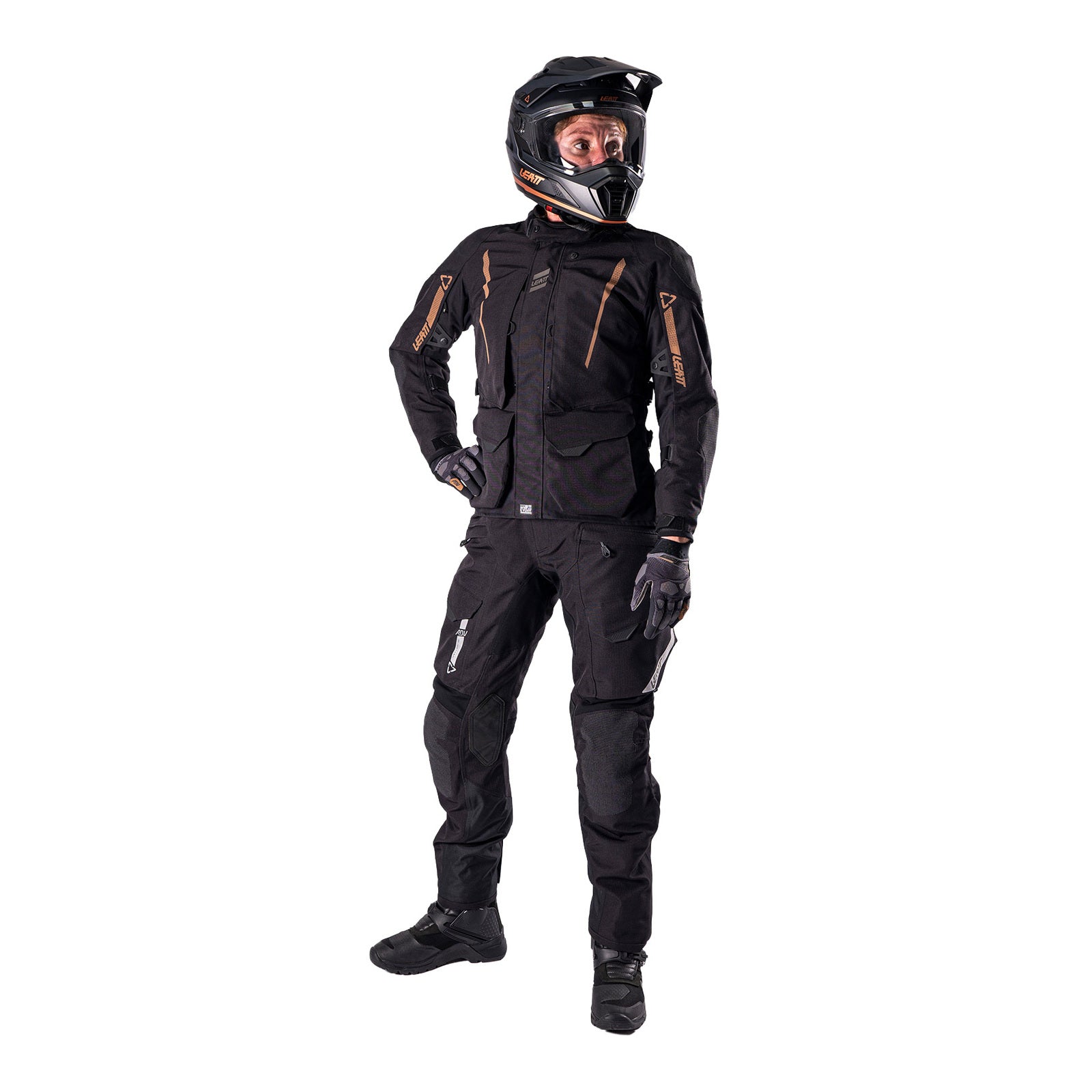 Leatt 5.5 ADV DriTour Women's Pant (Short) - Stealth Black / Grey (2XL/EU44/UK16 LE5026004351#