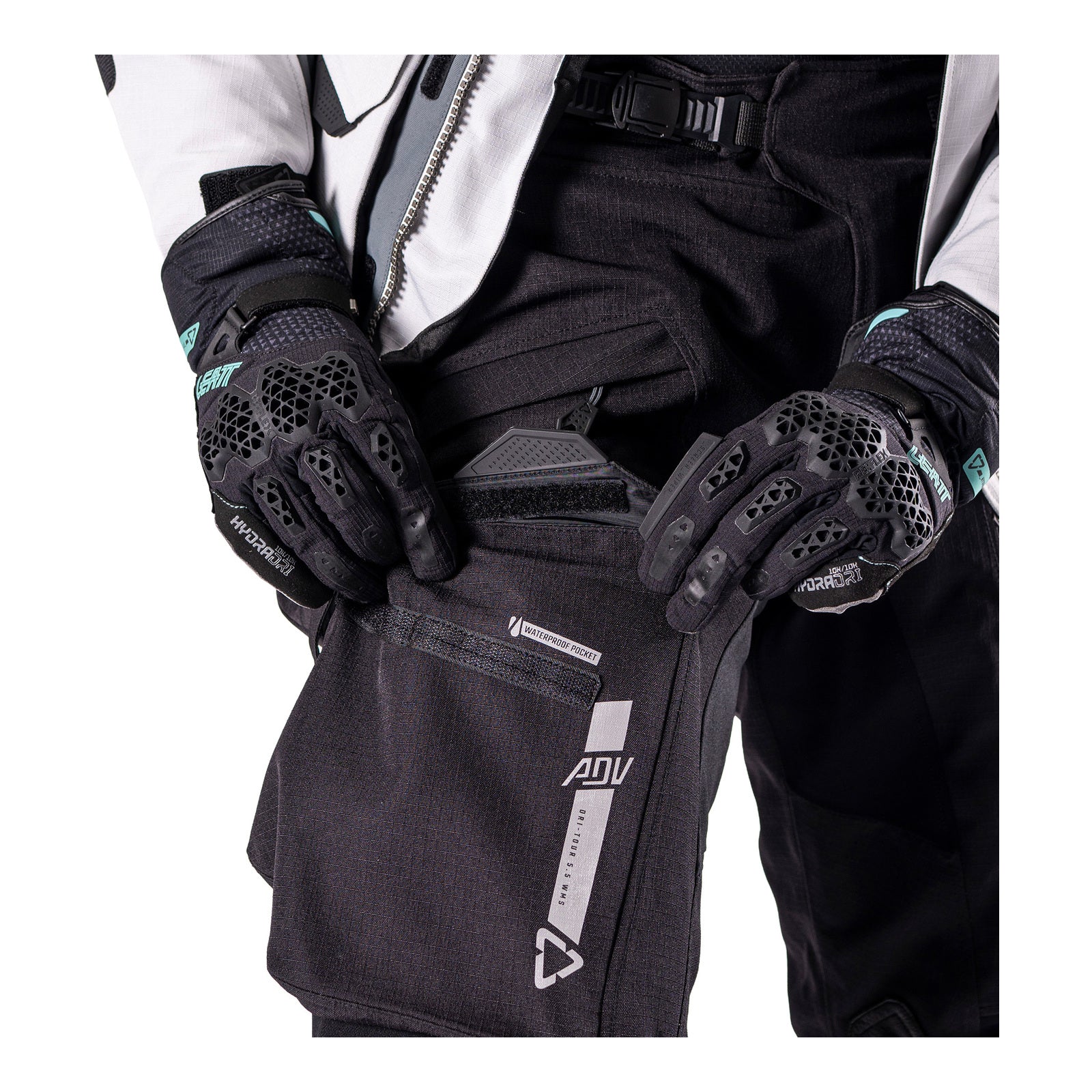 Leatt 5.5 ADV DriTour Women's Pant (Short) - Stealth Black / Grey (3XL/EU46/UK18 LE5026004352#