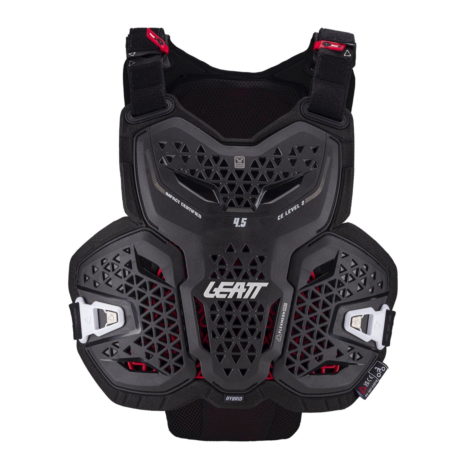 Leatt 4.5 Chest Protector Hybrid - Black (2XL 184-196cm) LE5026010562#