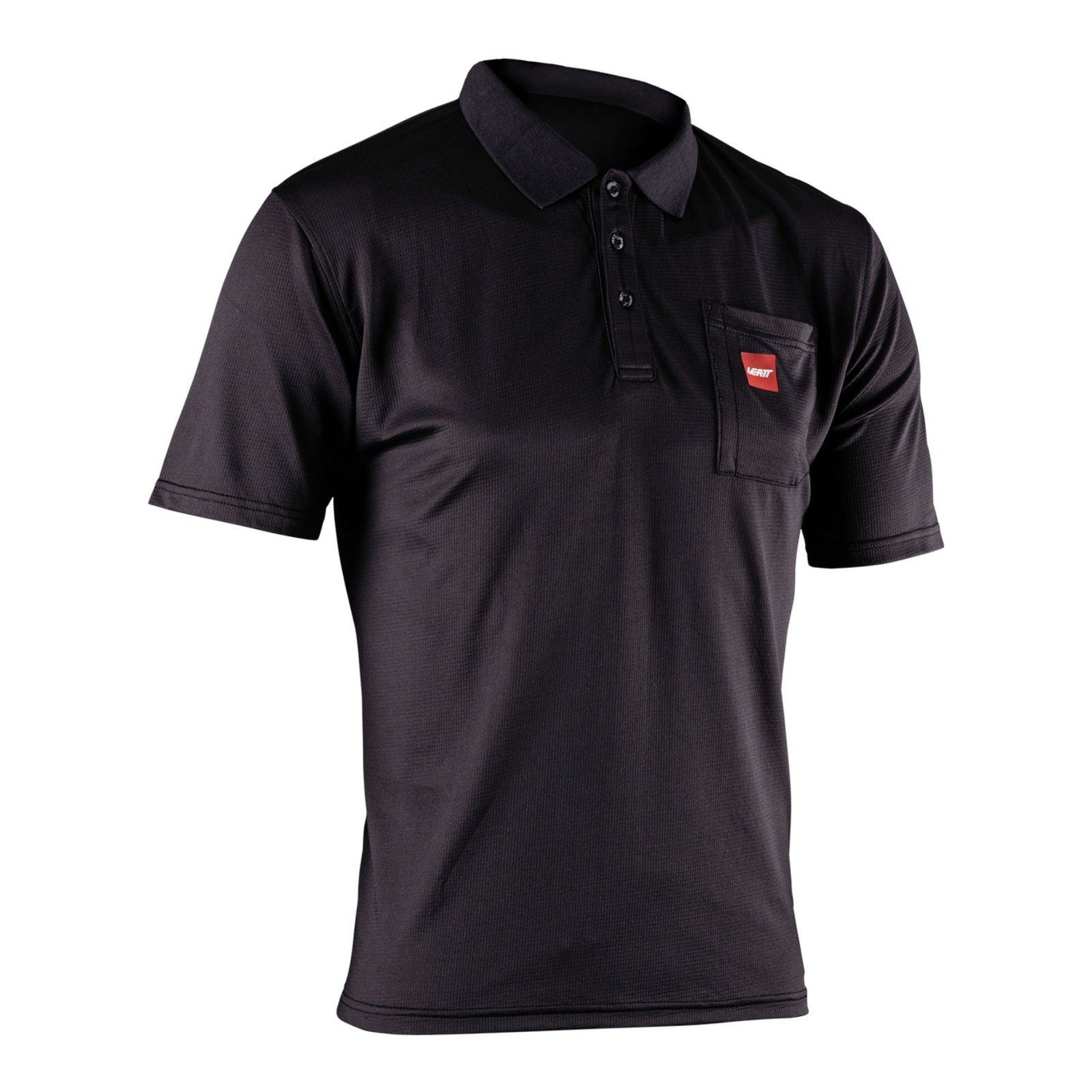 Leatt Team Polo Shirt (Short) - Black (XL/US44/EU54) LE5026081233#