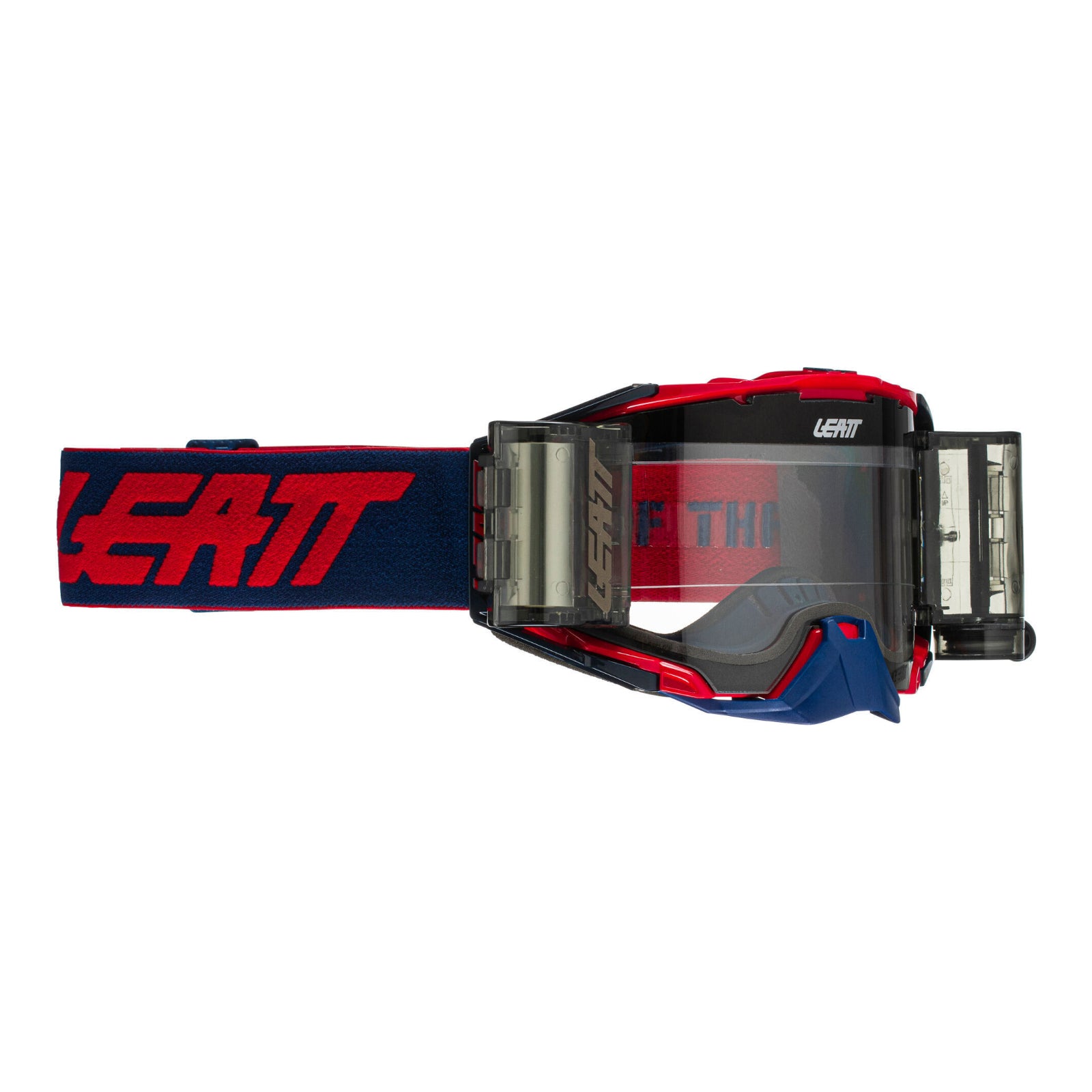 Leatt 6.5 Velocity Goggle - Roll-Off Red / Blue Clear 83% LE8021700460#