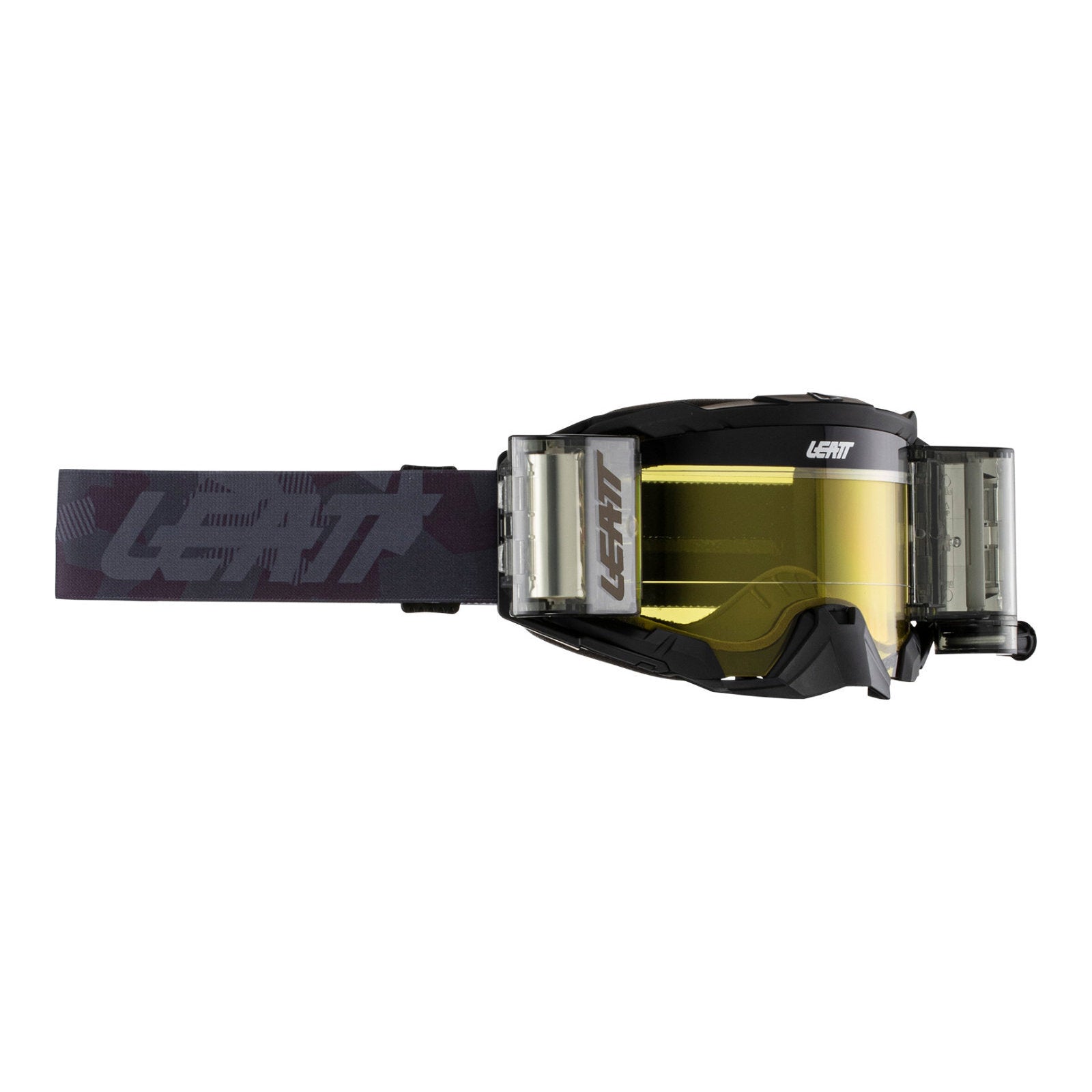 Leatt 5.5 Velocity Goggle Roll-Off - Stealth / Yellow 70% LE8024070410#