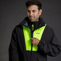 LS2 X-Rain Jacket - Black / Hi-Vis Yellow (XS–S) LS2A63020J0254A#