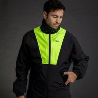 LS2 X-Rain Jacket - Black / Hi-Vis Yellow (M–L) LS2A63020J0254B#