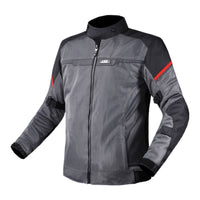 LS2 Riva Men's Jacket - Black / Dark Grey / Red (2XL) LS2A64100S0112XXL#