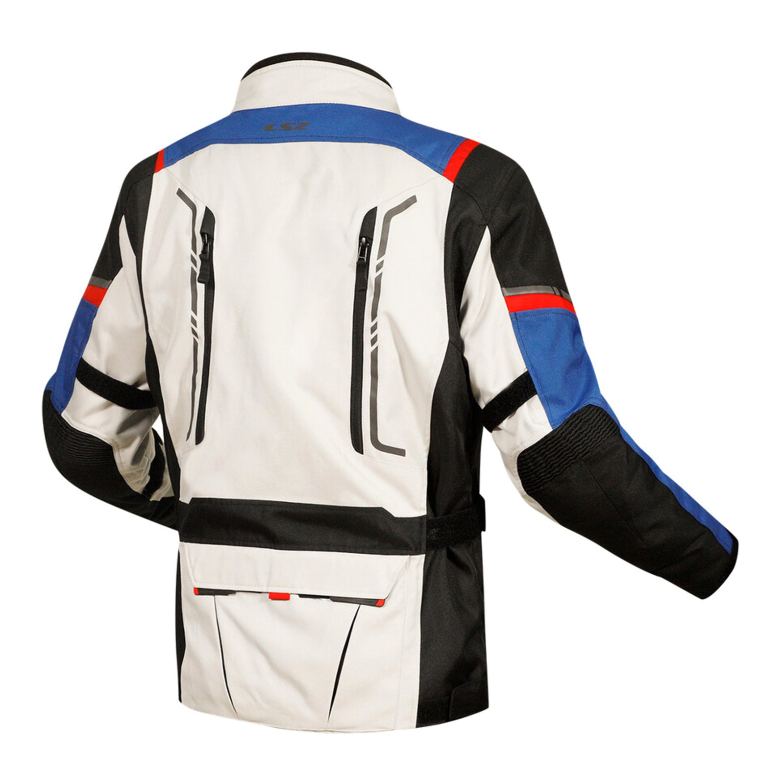 LS2 Narvik Men's Jacket - Blue / Black / Grey / Red (S) LS2A64250W0132SM#