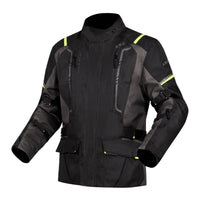 LS2 Narvik Men's Jacket - Grey/Black / Hi-Vis Yellow (4XL) LS2A64250W01544XL#