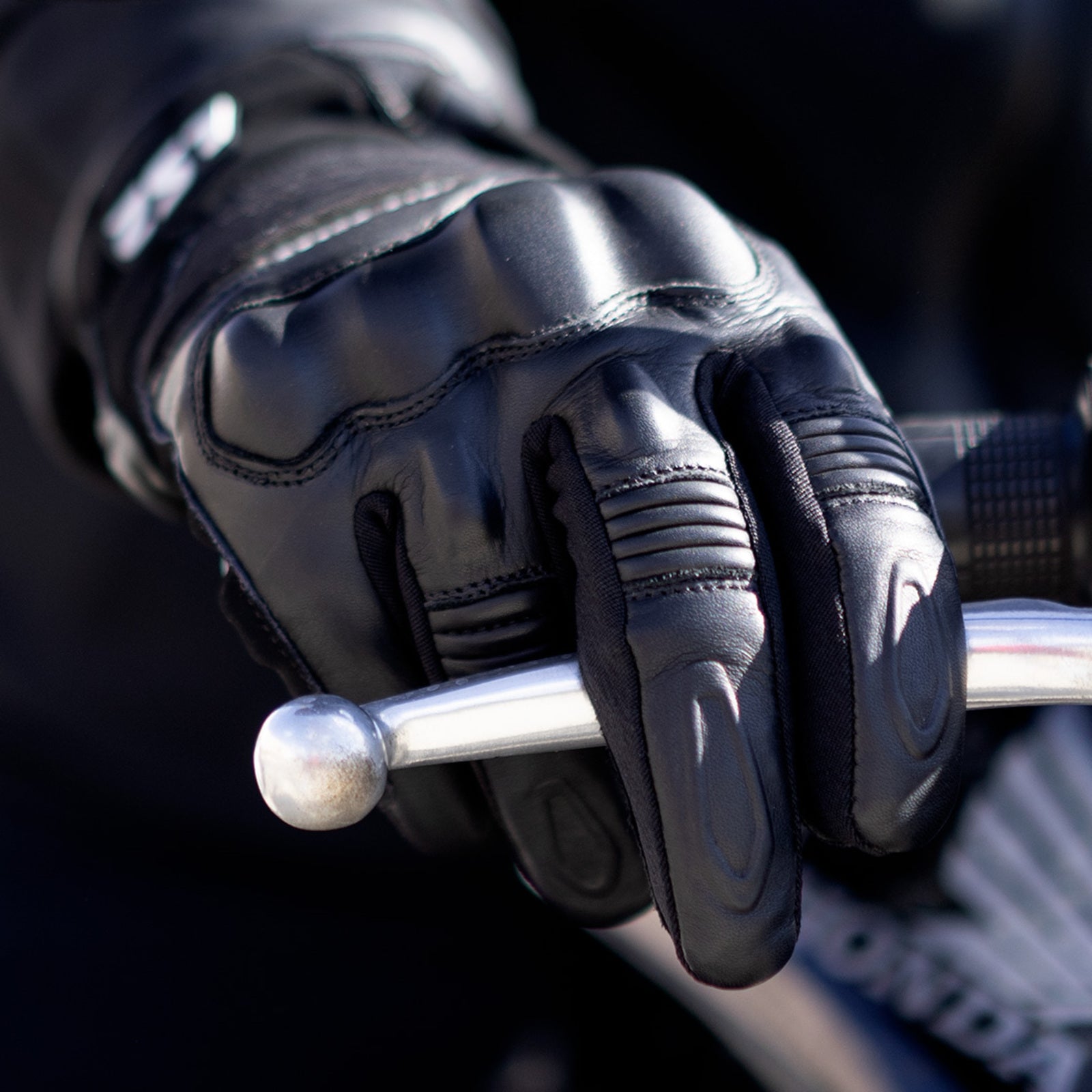 LS2 Octane Men's Waterproof Leather Gloves - Black (M) LS2A70070W0112MED#
