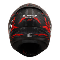 LS2 FF353 Rapid II (L) Kaiju - Matte Black / Red / White 06 LS2FF3532KAIJUL#