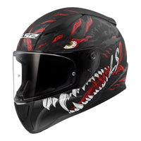 LS2 FF353 Rapid II (XL) Kaiju - Matte Black / Red / White 06 LS2FF3532KAIJUXL#
