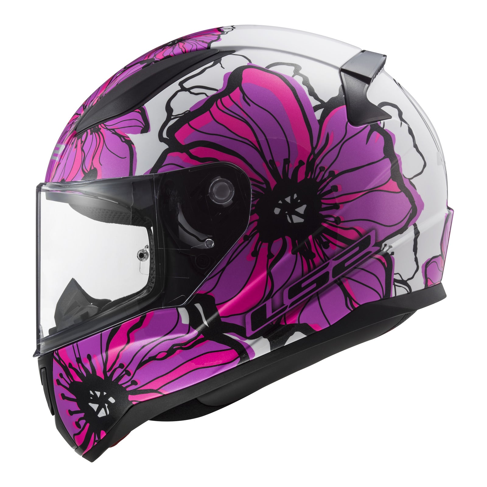 LS2 FF353 Rapid II (XS) Poppies - Pink 06 LS2FF3532POPXS#