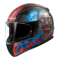 LS2 FF353 Rapid II (3XL) Zombie - Gloss Black / Red / White 06 LS2FF3532ZOM3XL#