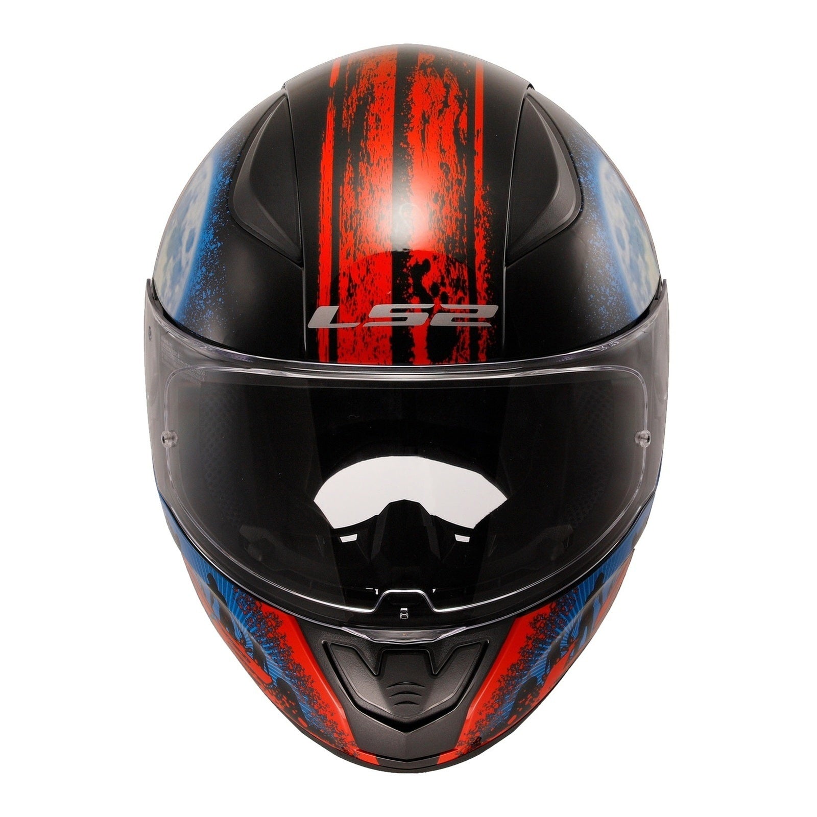 LS2 FF353 Rapid II (M) Zombie - Gloss Black / Red / White 06 LS2FF3532ZOMM#