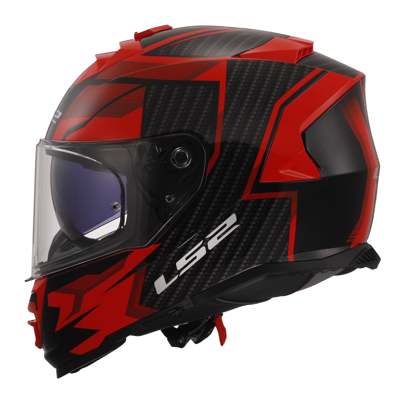 LS2 FF800 Storm II (L) Tracker - Black / Red 06 LS2FF8002TRBRL#