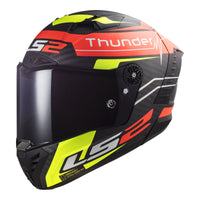 LS2 FF805C Thunder Carbon (2XL) Attack - Matte Red / Hi-Vis Yellow 06 LS2FF805ATTRED2XL#