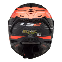 LS2 FF805C Thunder Carbon (XS) Attack - Matte Red / Hi-Vis Yellow 06 LS2FF805ATTREDXS#