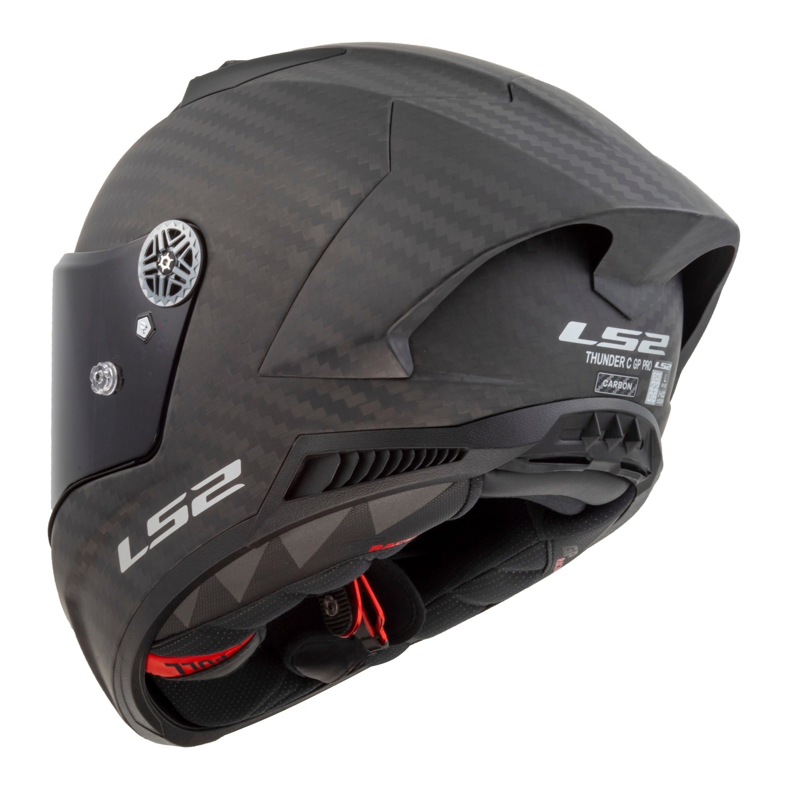 LS2 FF805 Thunder GP Pro (FIM) Helmet - Matte Black (M) LS2FF805BLKCGPM#