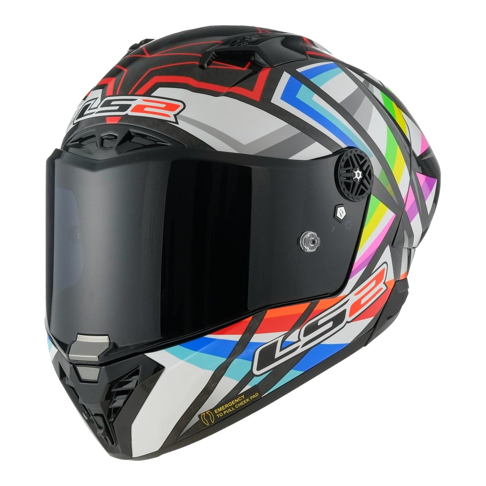 LS2 FF805 Thunder Carbon GP Aero Flash Helmet (L) - Black LS2FF805FBL#