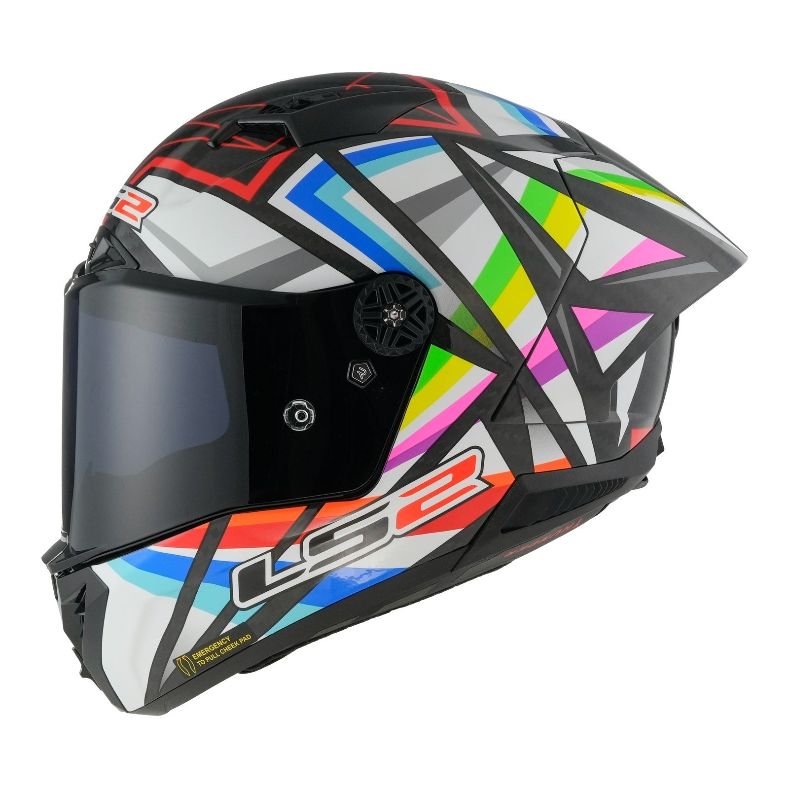 LS2 FF805 Thunder GP Aero Flash Helmet - Black (XL) LS2FF805FBXL#