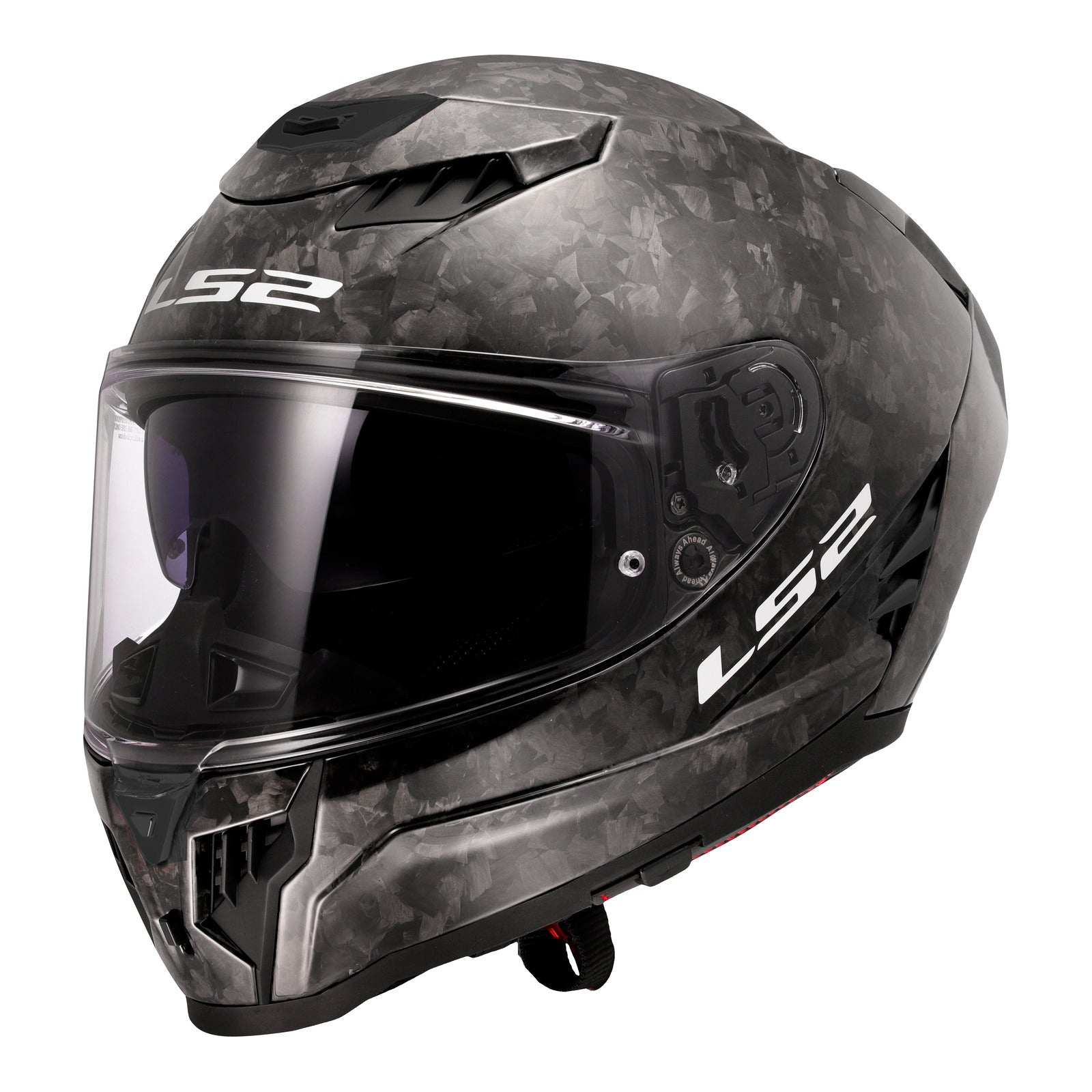 LS2 FF807 Dragon Forged Helmet - Gloss Carbon 06 (XL) LS2FF807CARBFRGXL#