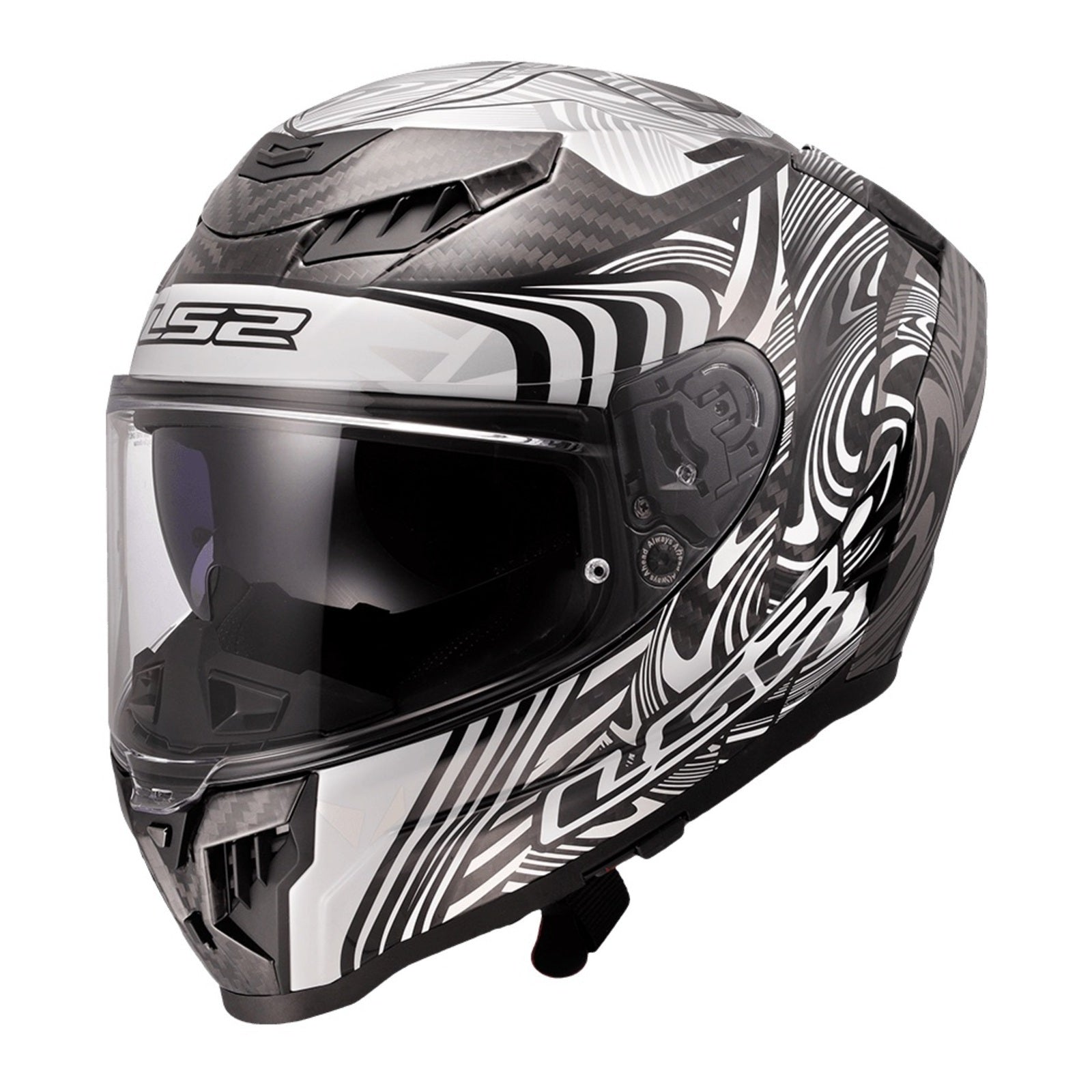 LS2 FF807 Dragon Enthum - Black / Silver (L) 06 LS2FF807ENBWL#