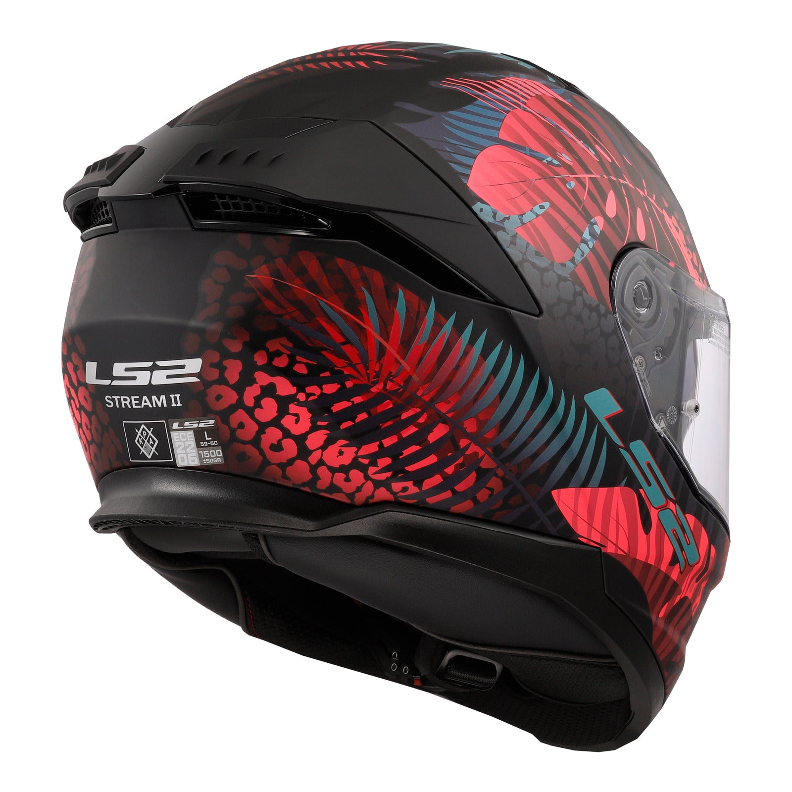 LS2 FF808 Stream II (XL) Jungle - Matte Black / Pink / Blue 06 LS2FF8082JMBPBXL#