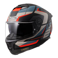 LS2 FF808 Stream II Road Helmet - Matte Black / Blue (L) 06 LS2FF8082ROADL#