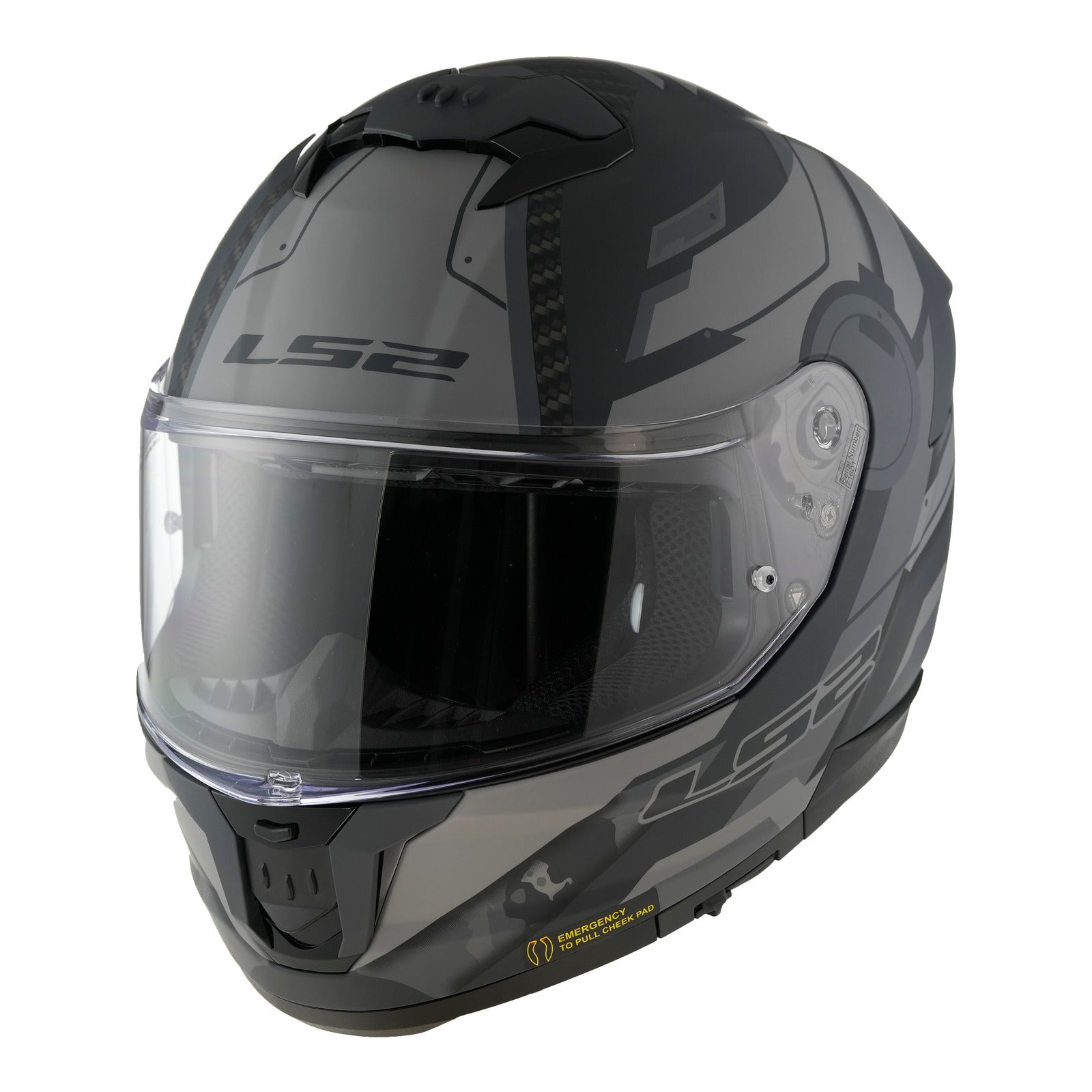 LS2 FF808 Stream II (2XL) Shadow - Matte Titanium / Grey 06 LS2FF8082SMTG2XL#