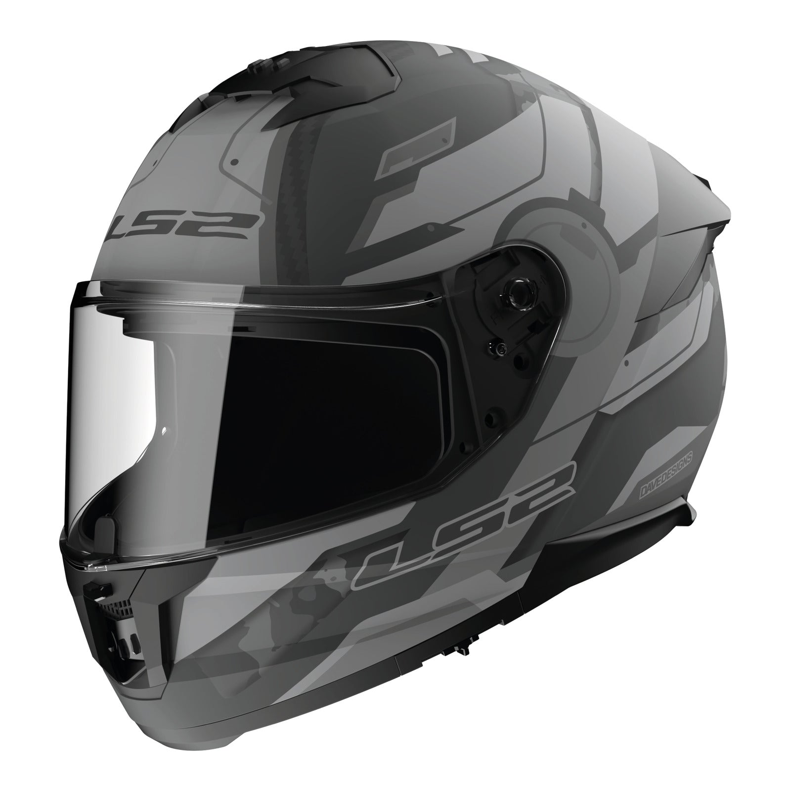 LS2 FF808 Stream II (3XL) Shadow - Matte Titanium / Grey 06 LS2FF8082SMTG3XL#