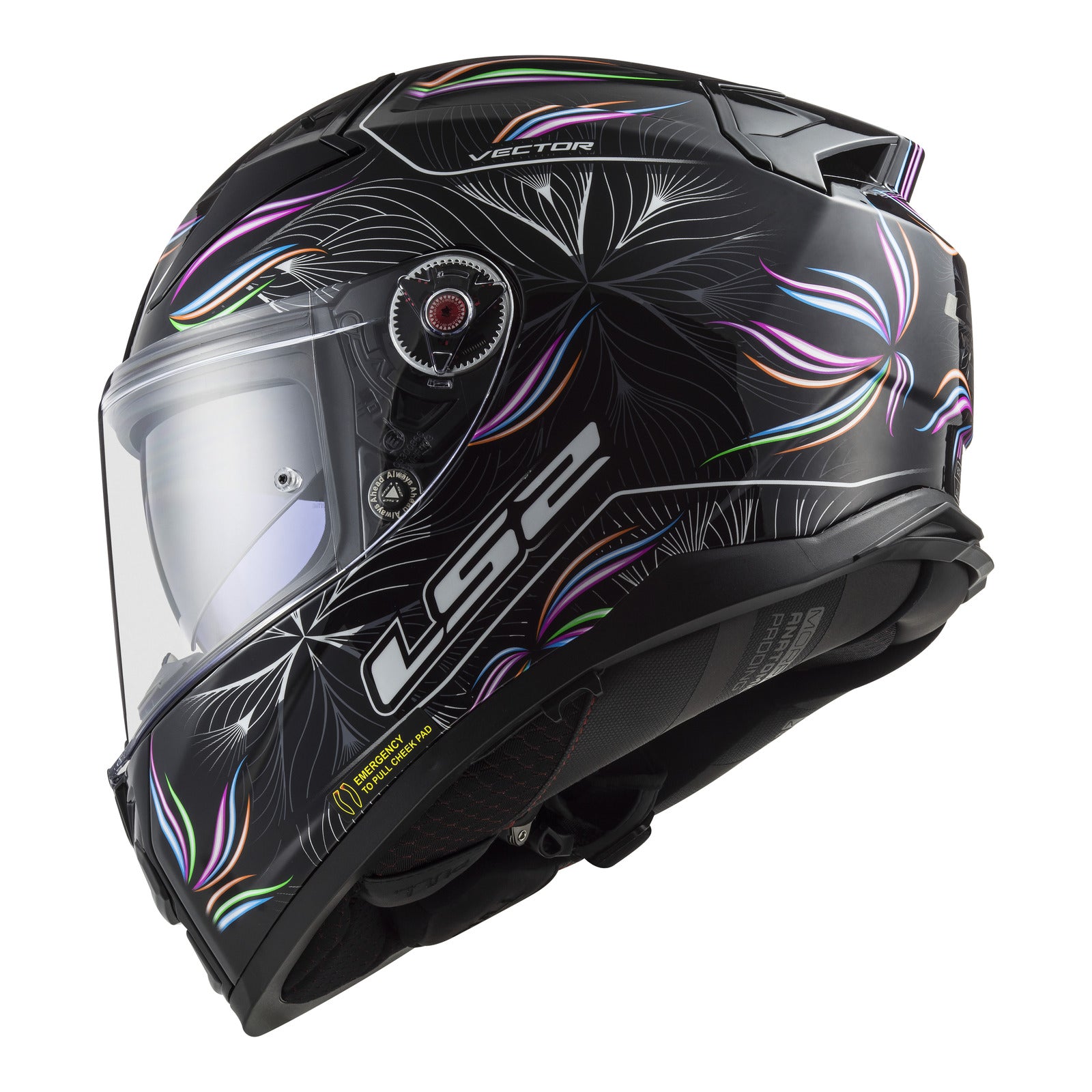 LS2 FF811 Vector II (2XL) Tropical - Black / White 06 LS2FF8112TBW2XL#