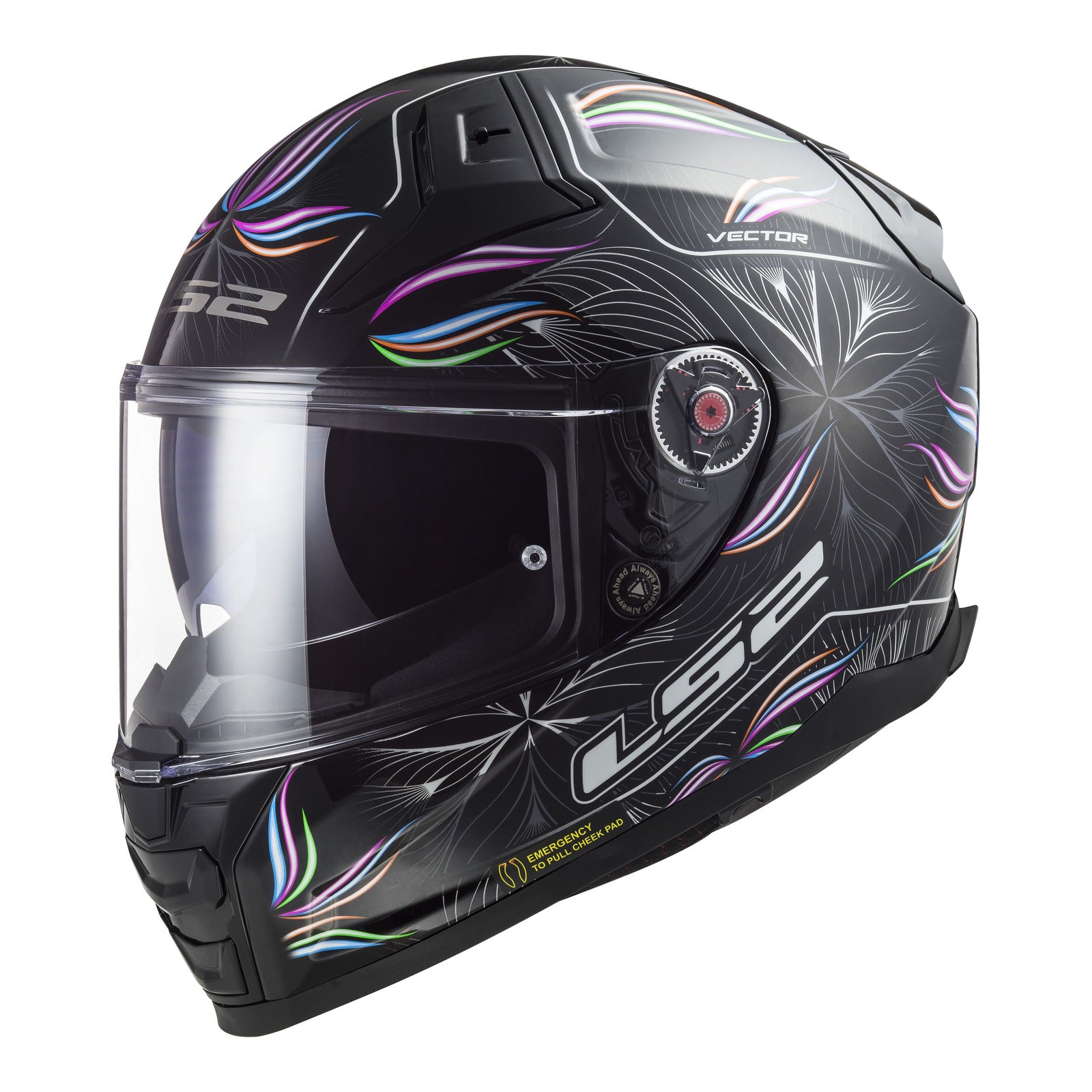 LS2 FF811 Vector II (XL) Tropical - Black / White 06 LS2FF8112TBWXL#